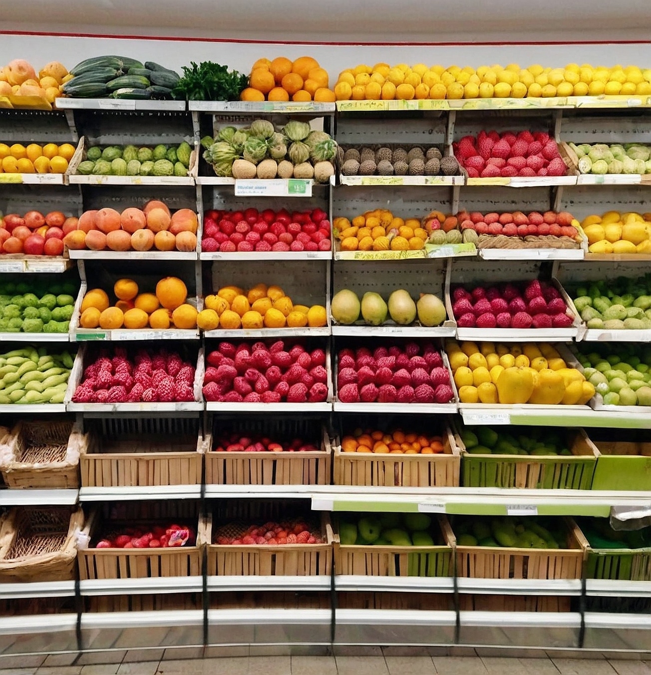 Frutas y verduras frescas diariamente.
